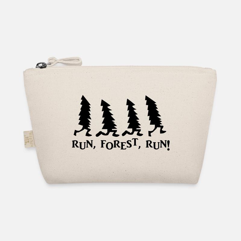 Run Forest Run Weihnachten - Bio-Täschchen - Natur