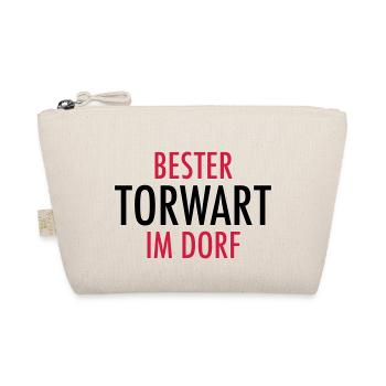 Bester Torwart im Dorf | Fußball Geschenke - Bio-Täschchen - Natur - Vorne