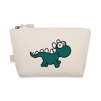 Süßes Kleiner Niedlicher Baby Dino Kind - Bio-Täschchen - Natur - Vorne