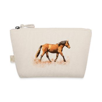 Horse riding horse horses fool horse fool rider - Organic Pouch - nature - Front