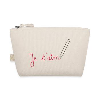 Love / Amour / Liebe Valentine's Day Valentinstag - Organic Pouch - nature - Front