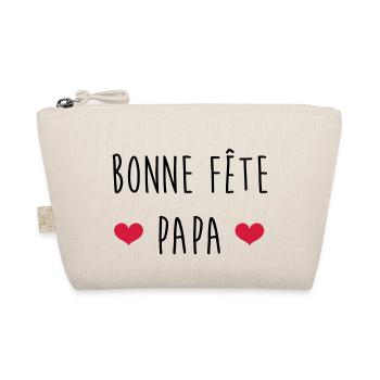 Dad Daddy Papa Vati Vater Father's Day Baby - Organic Pouch - nature - Front