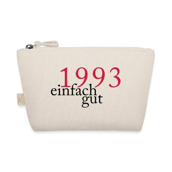 Jahrgang 1993 geboren einfach gut - Bio-Täschchen - Natur - Vorne