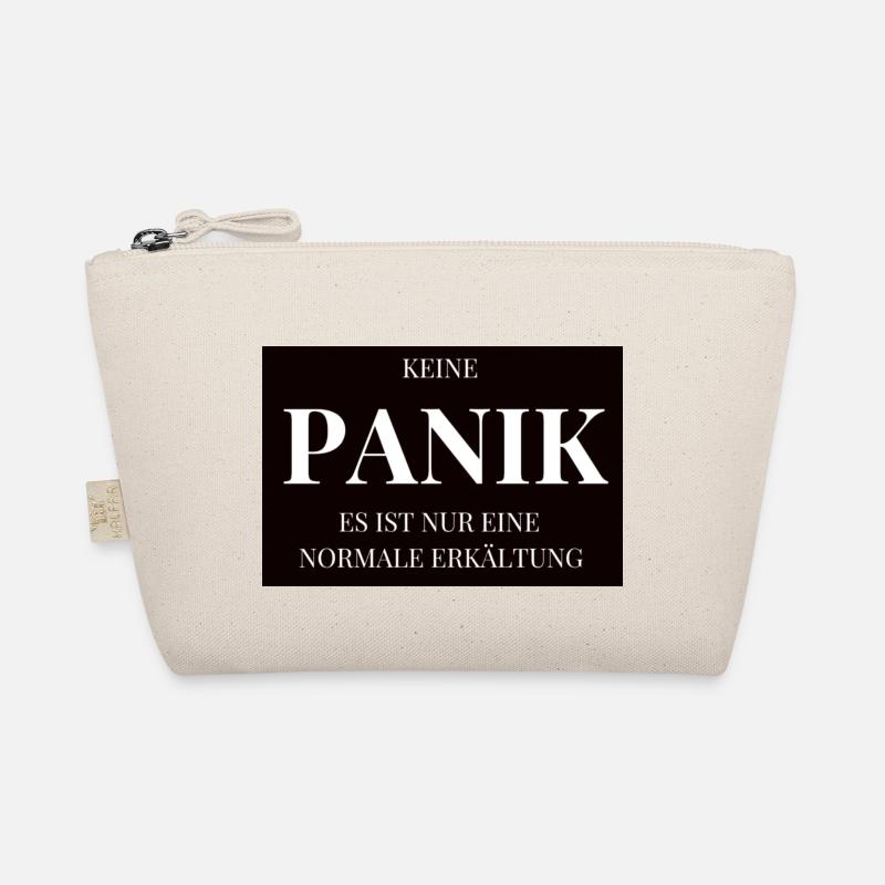 Keine PANIK schwarz Bio-Täschchen