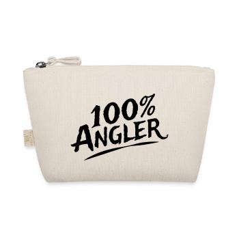 100 Prozent Angler - Angeln, Anglershirt - Bio-Täschchen - Natur - Vorne