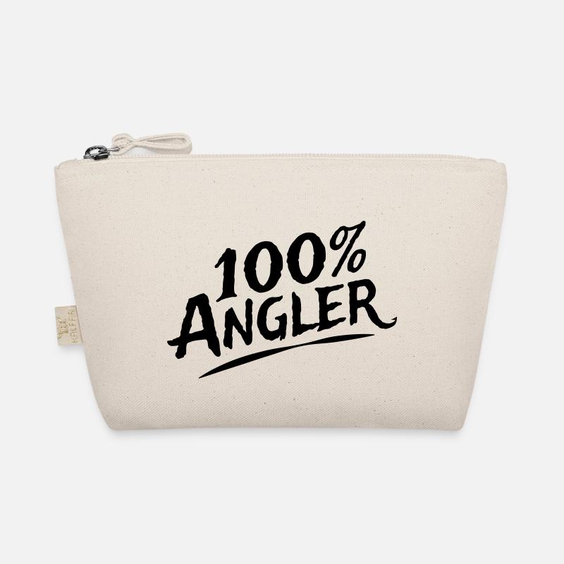 100 Prozent Angler - Angeln, Anglershirt - Bio-Täschchen - Natur