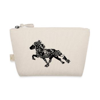 Icelandic Flower - Icelandic Horse - Tölt - Organic Pouch - nature - Front