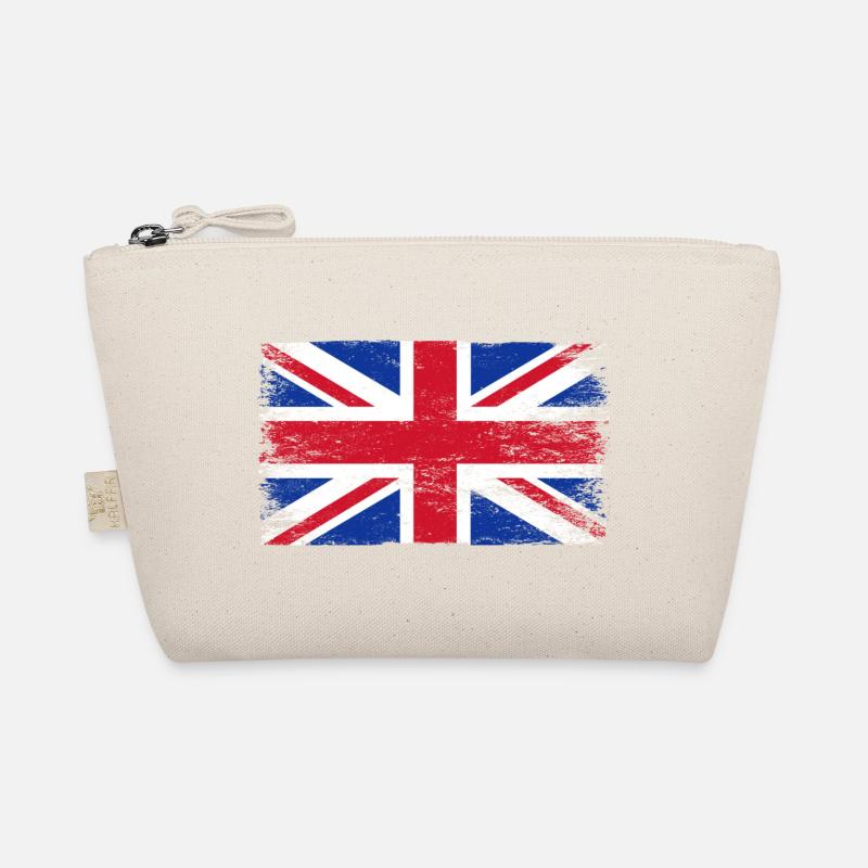 Druck von Notruf Union Jack - Bio-Täschchen - Natur