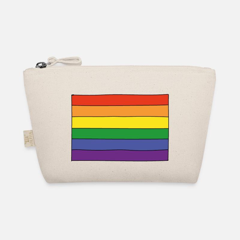 LGBT Flagge - Bio-Täschchen - Natur
