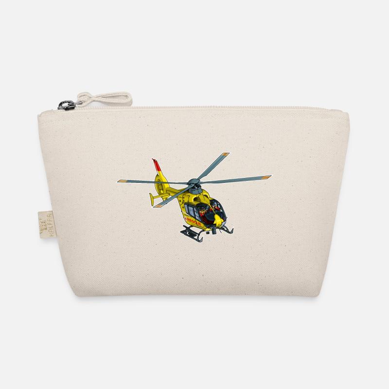 Rettungs Hubschrauber, Helicopter - Bio-Täschchen - Natur