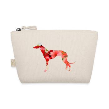 Greyhound comme silhouette florale - Trousse biologique - nature - Devant