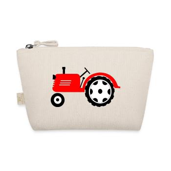 Tracteur agricole rouge machine agricole - Trousse biologique - nature - Devant