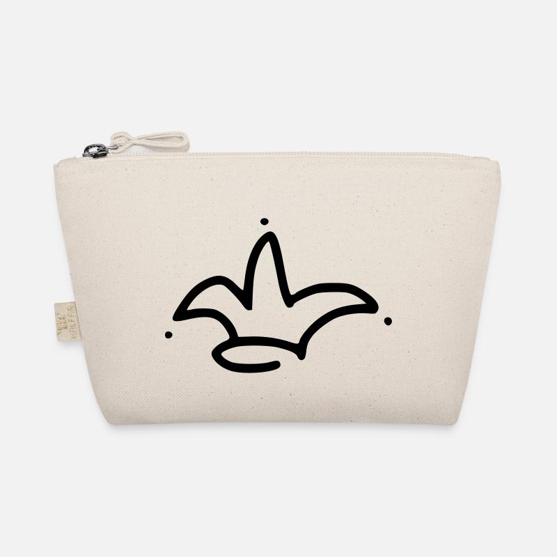 Emoji crown crowns sketch black Organic Pouch