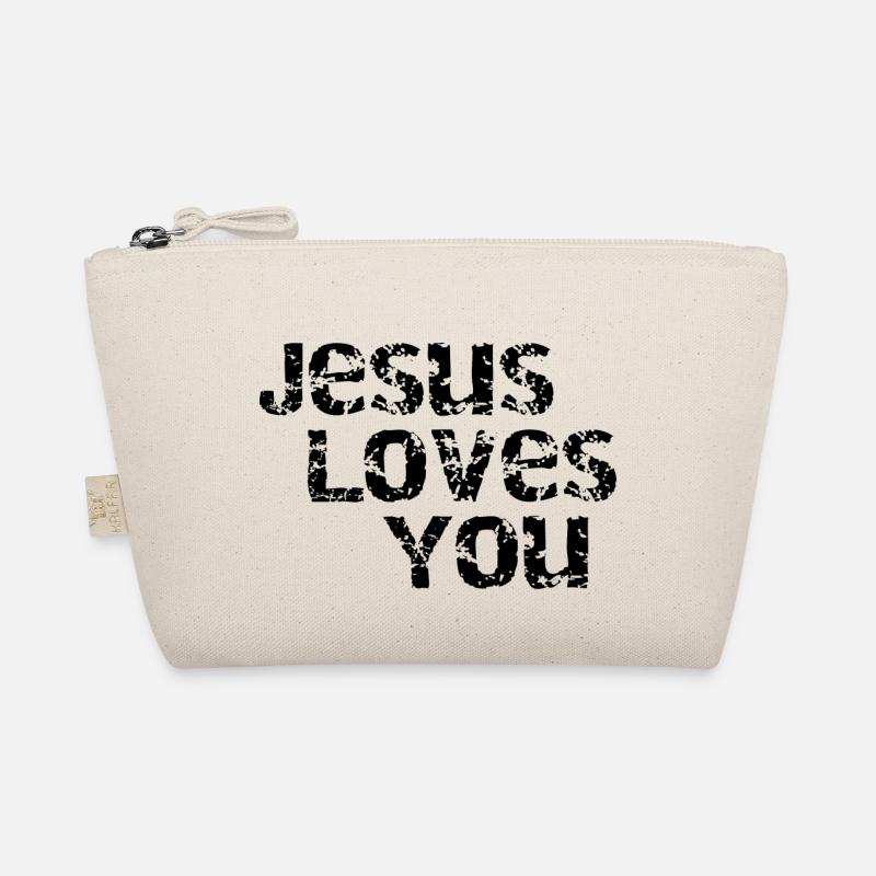 Jesus loves you Bio-Täschchen