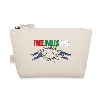 Free Palestina Chain Break Symbol - Organic Pouch - nature - Front