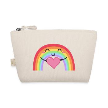 Regenbogen - Bio-Täschchen - Natur - Vorne