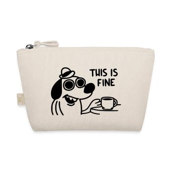 This Is Fine - Bio-Täschchen - Natur - Vorne