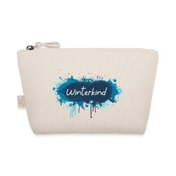 Winterkind Blau - Bio-Täschchen - Natur - Vorne