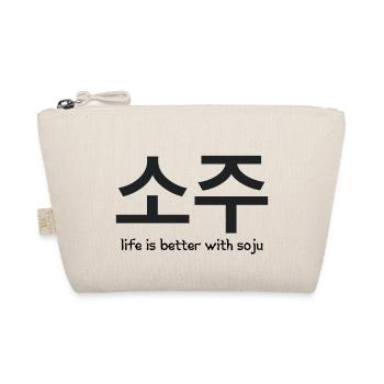 Das Leben ist besser mit Soju - Bio-Täschchen - Natur - Vorne
