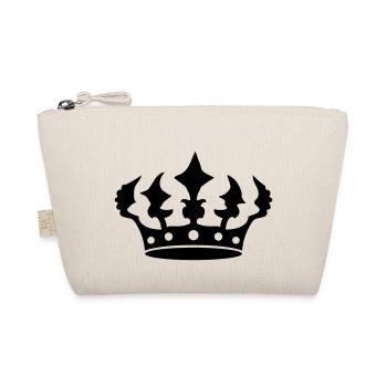 Serrated Crown Design - Organic Pouch - nature - Front