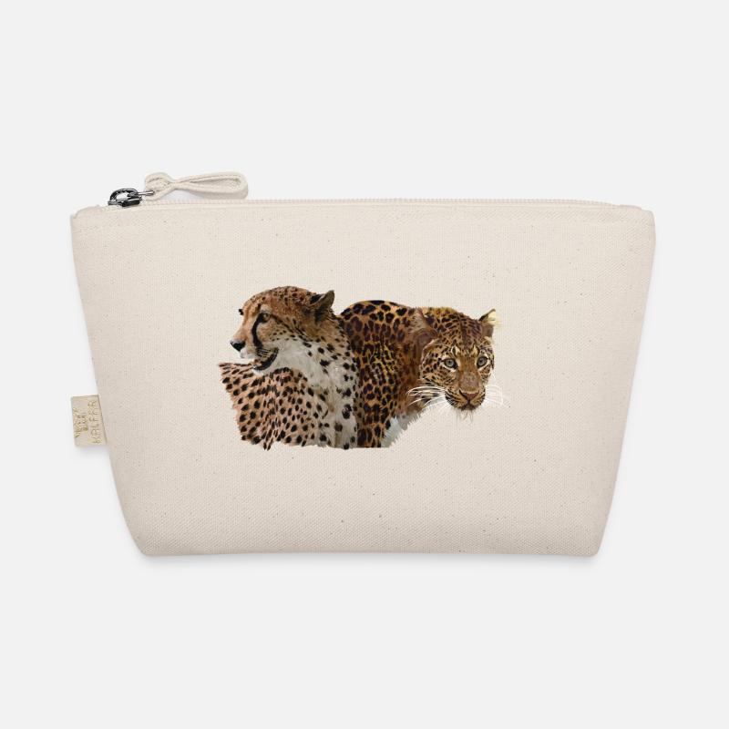 Leopard und Gepard Bio-Täschchen