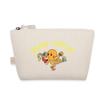 Socke-Topus Verkäufer Geschenk - Bio-Täschchen - Natur - Vorne
