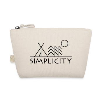 simplicity Wald Natur Minimalismus Symbol Logo - Bio-Täschchen - Natur - Vorne
