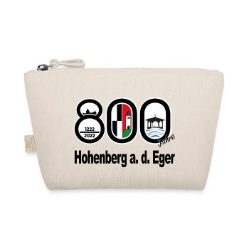 800 Jahre Hohenberg offizielles Logo S - Bio-Täschchen - Natur - Vorne
