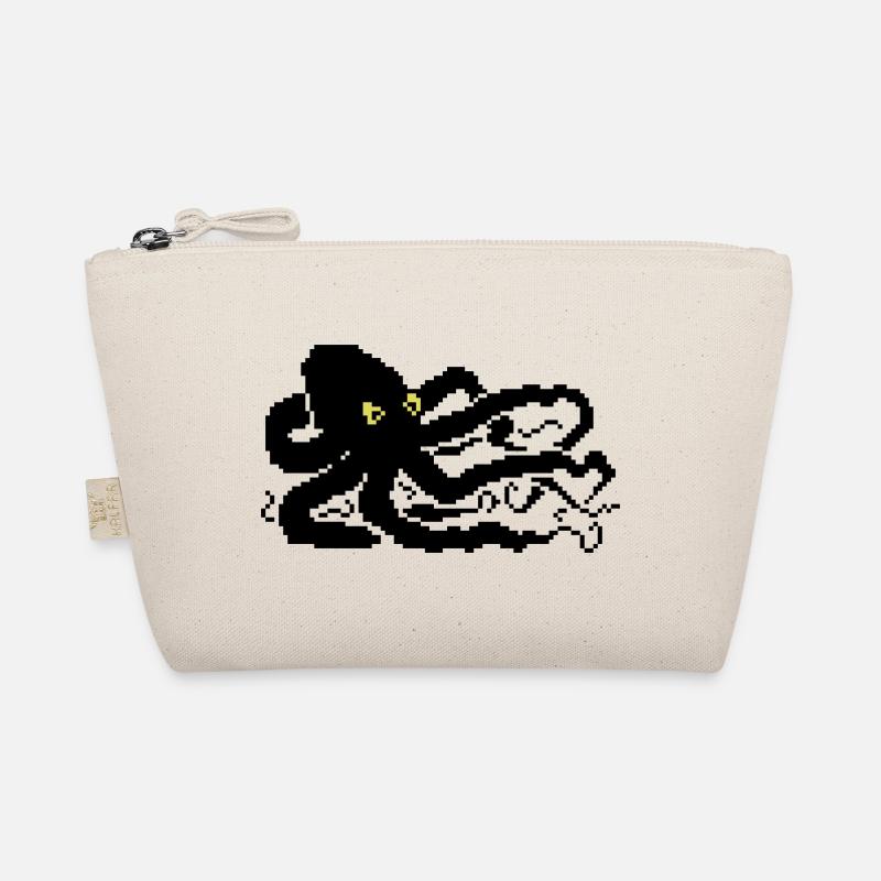 8bit pixel octopus Bio-Täschchen