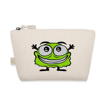 Petit monstre poilu mignon - Trousse biologique - nature - Devant