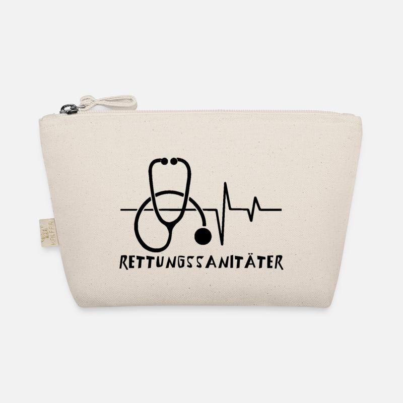 Rettungssanitäter | Retter | Sanitäter | Stethosko - Bio-Täschchen - Natur
