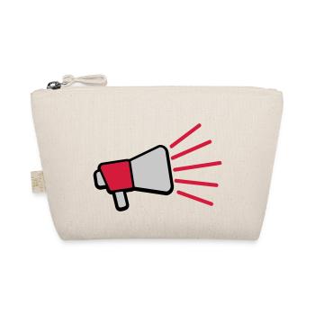 Loud Speech Symbol Megaphone - Organic Pouch - nature - Front