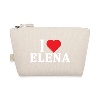 t-shirt J’adore Elena t-shirt idée cadeau - Trousse biologique - nature - Devant
