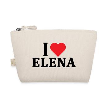 T-shirt J’adore Elena t-shirt idée cadeau - Trousse biologique - nature - Devant