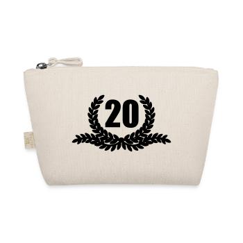 Laurel wreath 20 YEARS - Organic Pouch - nature - Front