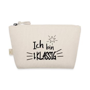 Ich bin 1 Klassig - Bio-Täschchen - Natur - Vorne