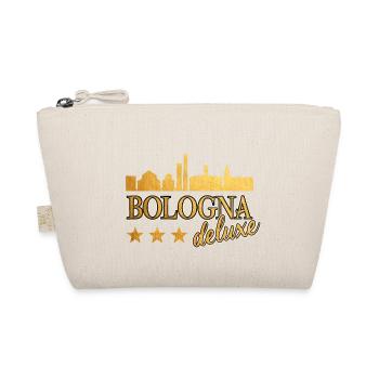 Bologna Italy City Skyline Deluxe Holiday Love - Organic Pouch - nature - Front
