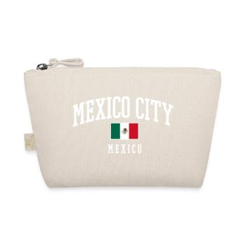 Mexico City Typography Flag - Organic Pouch - nature - Front