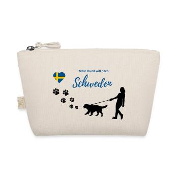 Mein Hund will nach Schweden, w - Bio-Täschchen - Natur - Vorne