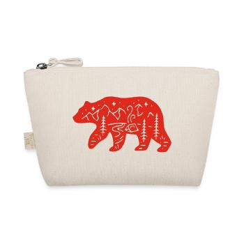 Red bear totem of nature - Organic Pouch - nature - Front