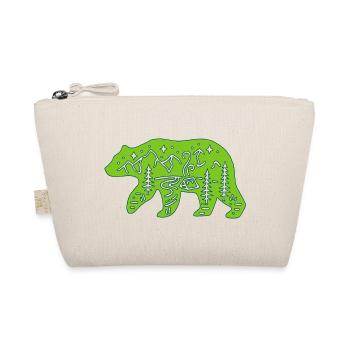 Nature totem green bear - Organic Pouch - nature - Front
