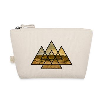 T-Shirt Triangle Beach North Sea Gift Holiday - Organic Pouch - nature - Front