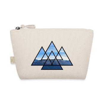 T-Shirt Triangles Alpes Randonnée en montagne Nature Cadeau - Trousse biologique - nature - Devant