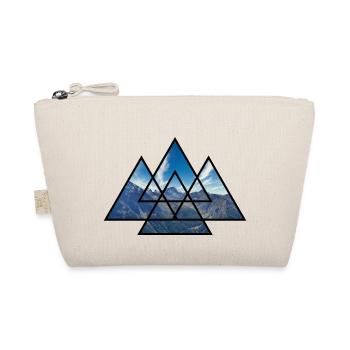 T-Shirt Triangles Alpes Randonnée en montagne Nature Cadeau - Trousse biologique - nature - Devant