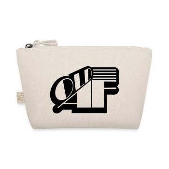 old AF Text Logo - Organic Pouch - nature - Front