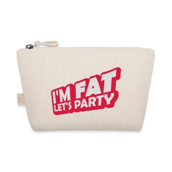 im fat lets party - Bio-Täschchen - Natur - Vorne