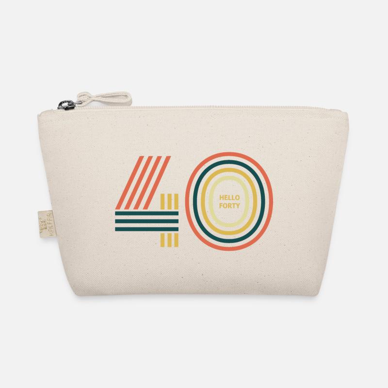 hello 40. 40th birthday Organic Pouch