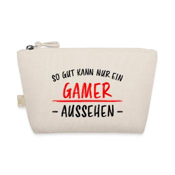 Gamer Videospiel Gamepad Lustige Spruch Geschenk - Bio-Täschchen - Natur - Vorne
