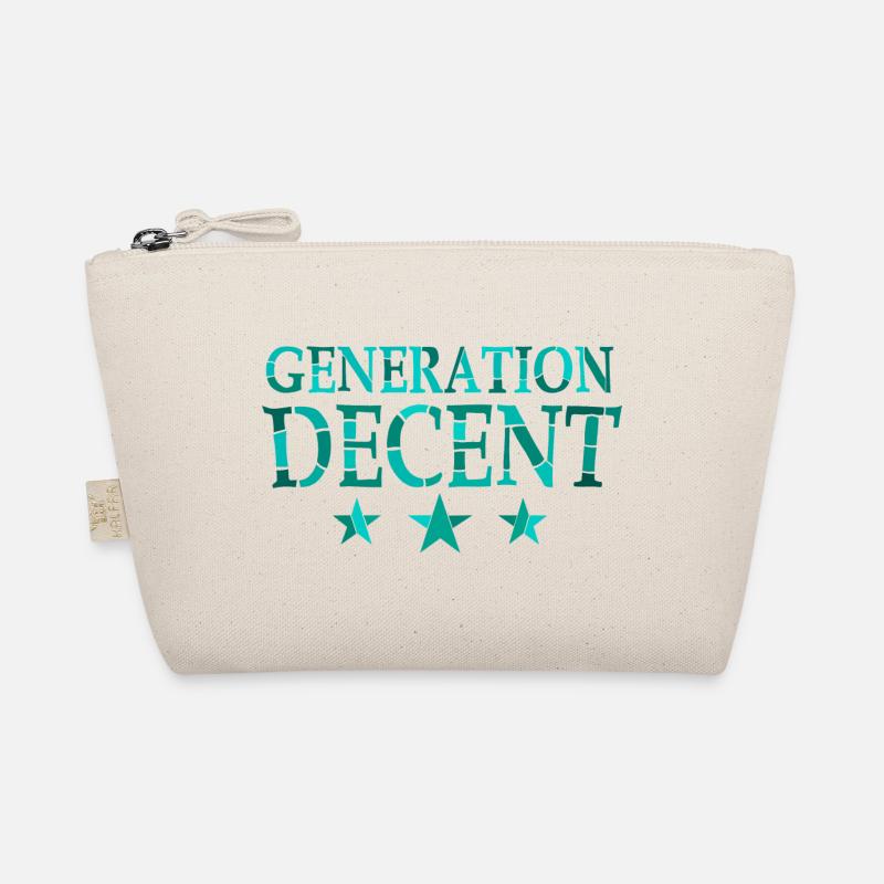 "generation decent" grün - Bio-Täschchen - Natur