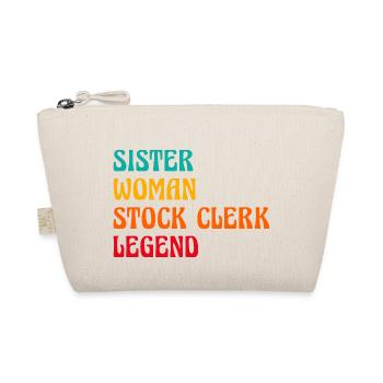 Sister Woman Stock Clerk Legend Finance Bookkeepin - Bio-Täschchen - Natur - Vorne